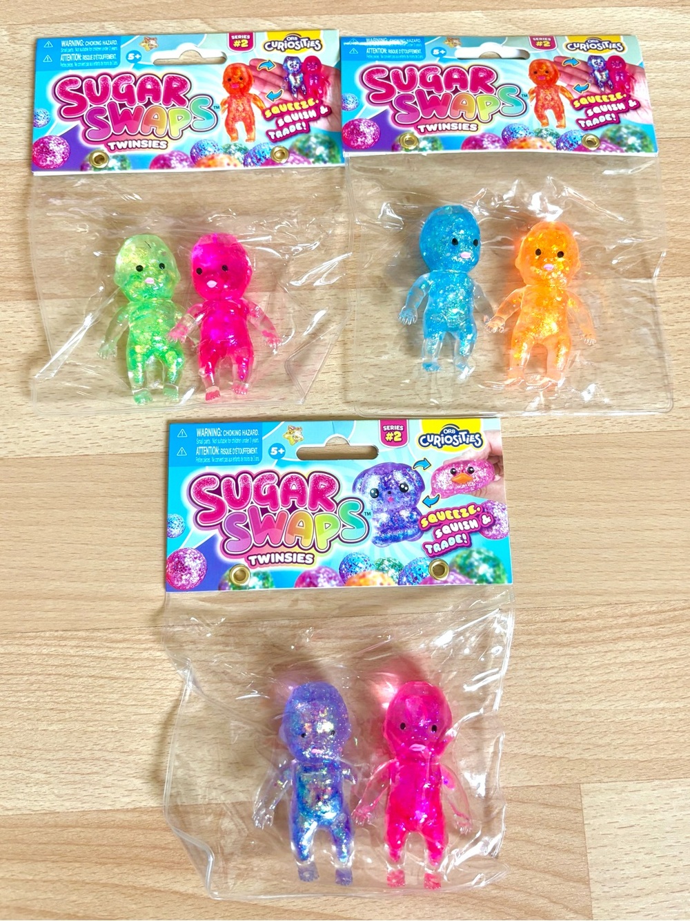 3 Sets of Sugar Swaps Twinsies — 6 Squishy Baby Twins Viral Sensation *NEW*